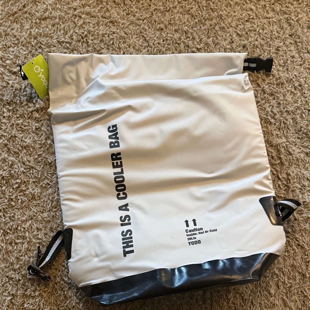 Cooler Duffel Bag - White and Black
